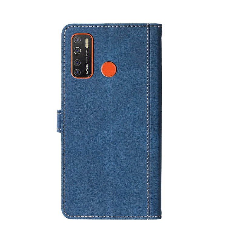 For Tecno Camon 15 / Camon 15 Air Skin Feel Straw Hat Magnetic Buckle Leather Phone Case