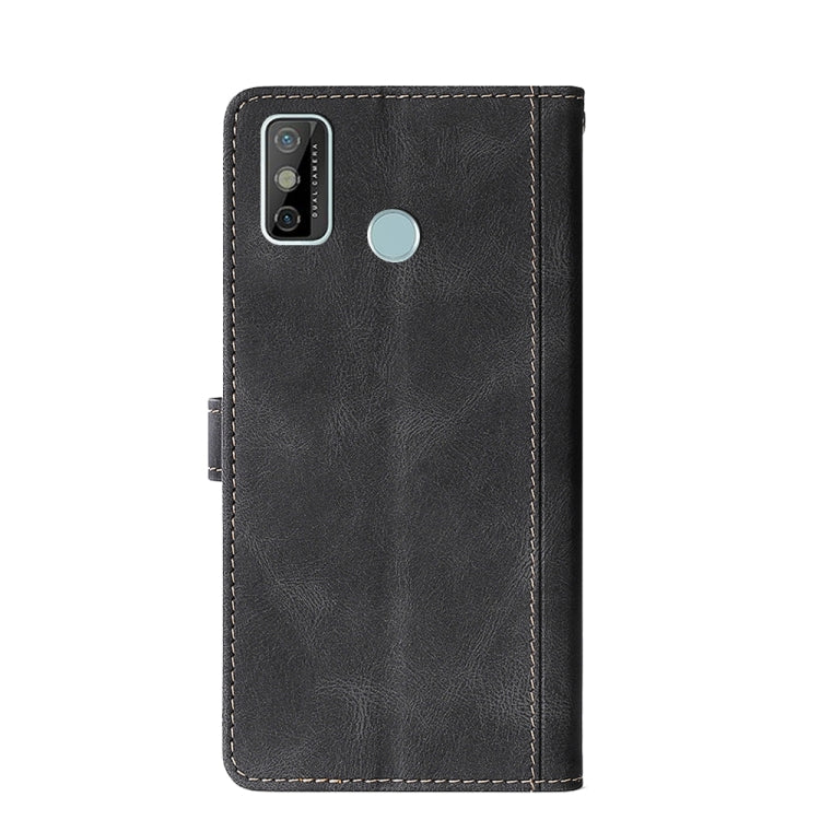 For Tecno Spark 6 GO Skin Feel Straw Hat Magnetic Buckle Leather Phone Case