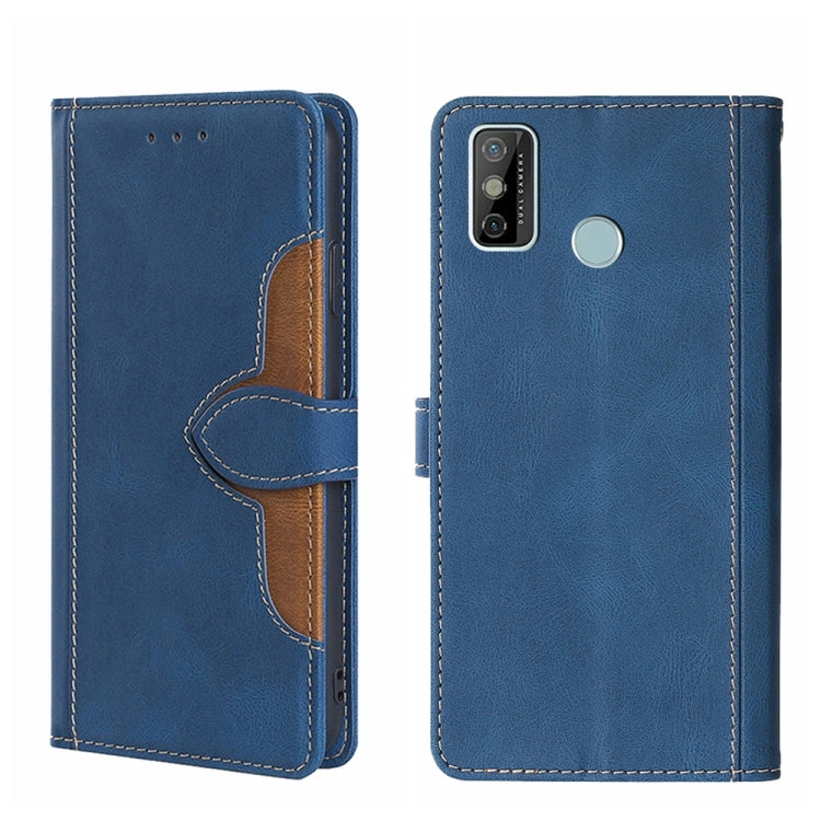 For Tecno Spark 6 GO Skin Feel Straw Hat Magnetic Buckle Leather Phone Case