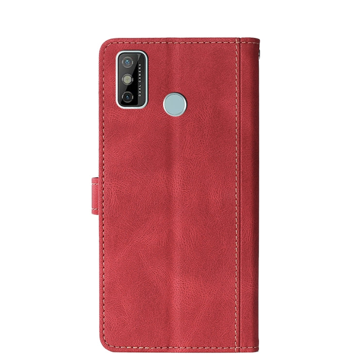 For Tecno Spark 6 GO Skin Feel Straw Hat Magnetic Buckle Leather Phone Case