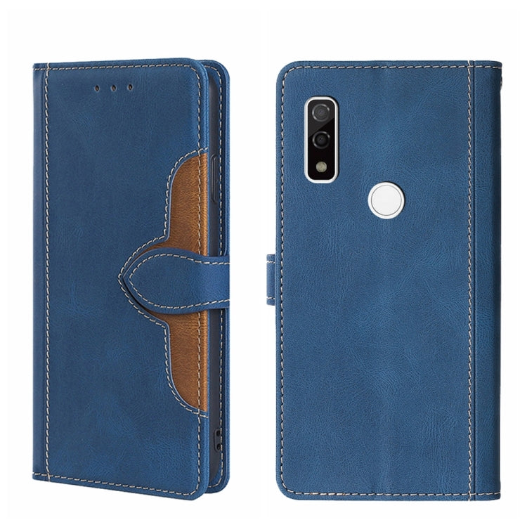 For Fujitsu Arrows WE F-51B Skin Feel Straw Hat Magnetic Buckle Leather Phone Case