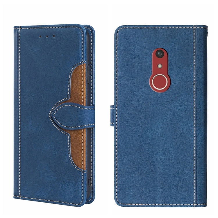 For Fujitsu Arrow Be4 Plus F-41B Skin Feel Straw Hat Magnetic Buckle Leather Phone Case