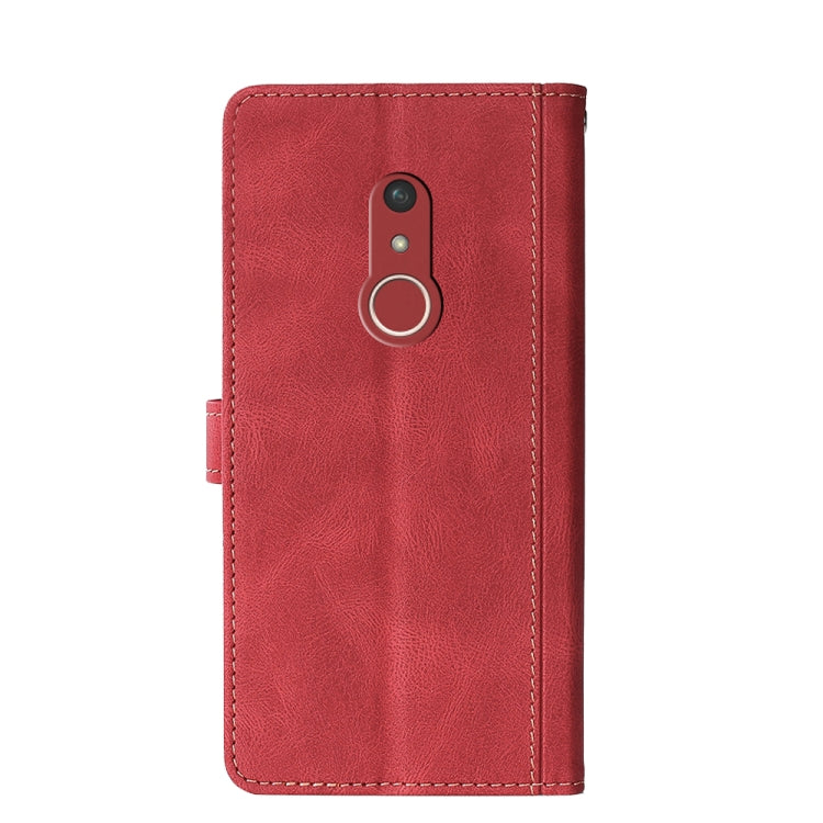 For Fujitsu Arrow Be4 Plus F-41B Skin Feel Straw Hat Magnetic Buckle Leather Phone Case