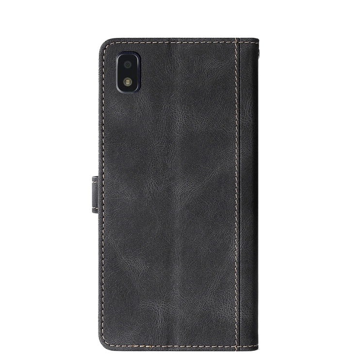 For ZTE Blade L210 Skin Feel Straw Hat Magnetic Buckle Leather Phone Case
