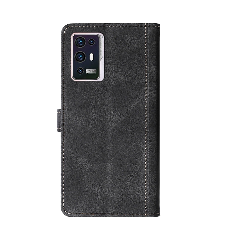 For ZTE Axon 30 Pro 5G Skin Feel Straw Hat Magnetic Buckle Leather Phone Case
