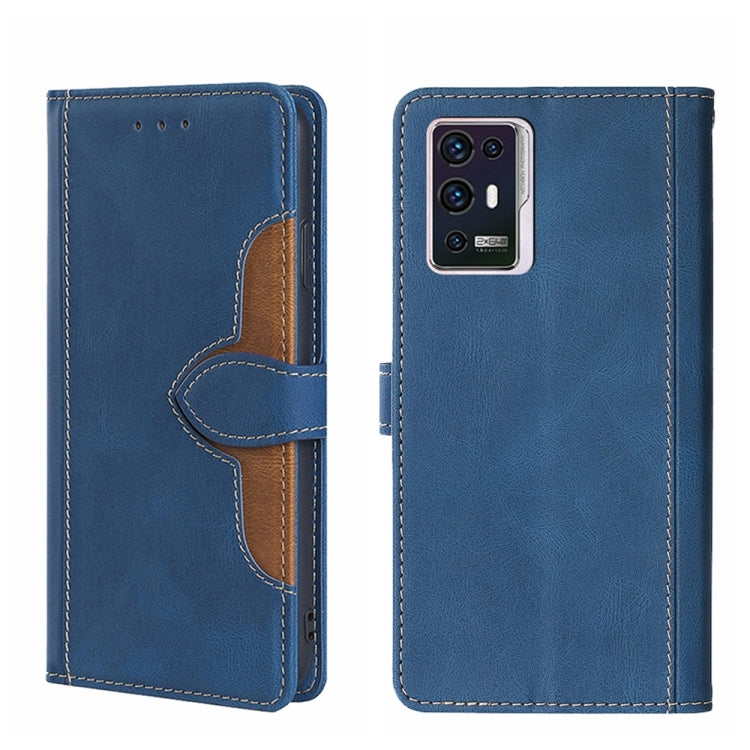 For ZTE Axon 30 Pro 5G Skin Feel Straw Hat Magnetic Buckle Leather Phone Case