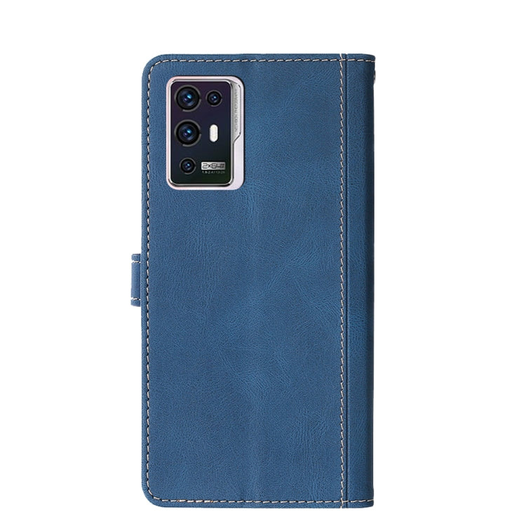 For ZTE Axon 30 Pro 5G Skin Feel Straw Hat Magnetic Buckle Leather Phone Case