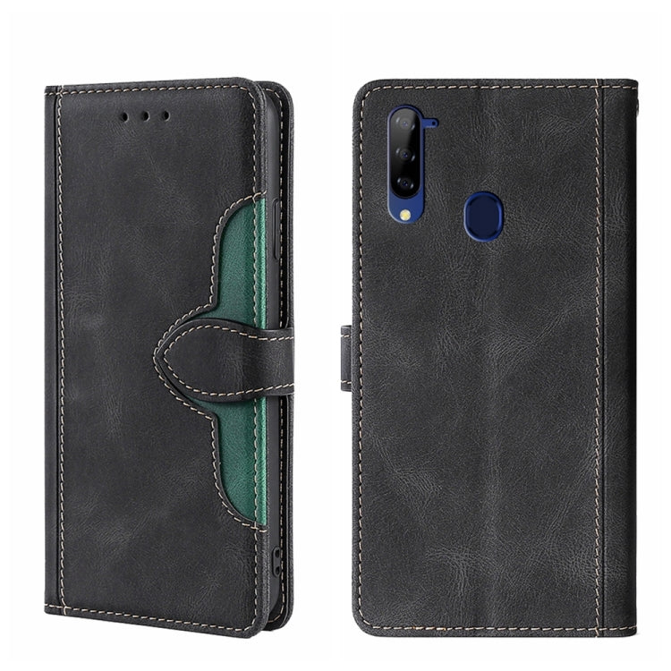 For ZTE Libero 5G Skin Feel Straw Hat Magnetic Buckle Leather Phone Case