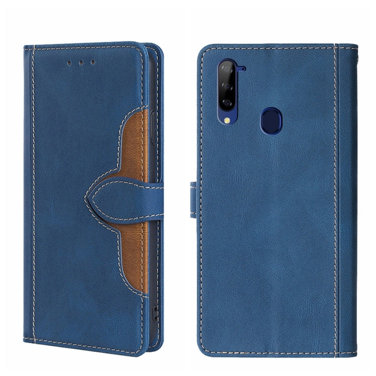 For ZTE Libero 5G Skin Feel Straw Hat Magnetic Buckle Leather Phone Case