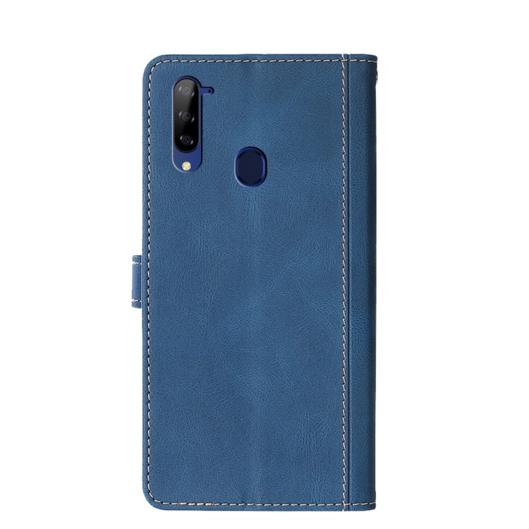 For ZTE Libero 5G Skin Feel Straw Hat Magnetic Buckle Leather Phone Case