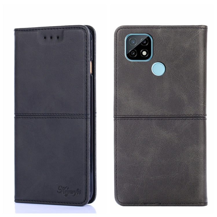 For TCL C21 Cow Texture Magnetic Horizontal Flip Leather Phone Case
