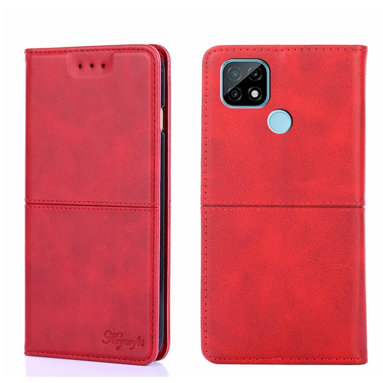 For TCL C21 Cow Texture Magnetic Horizontal Flip Leather Phone Case