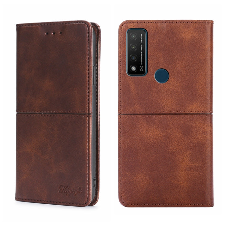 For TCL 20 R 5G/Bremen/20 AX 5G Cow Texture Magnetic Horizontal Flip Leather Phone Case