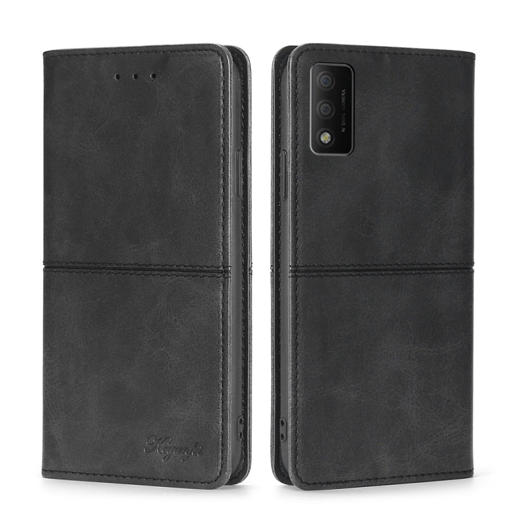For TCL 30T T603DL Cow Texture Magnetic Horizontal Flip Leather Phone Case