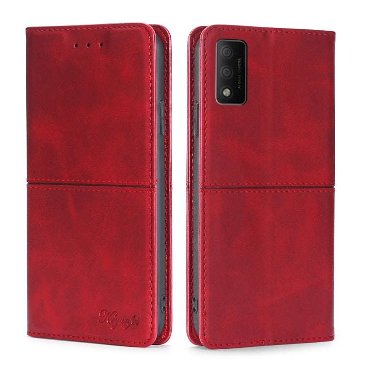 For TCL 30T T603DL Cow Texture Magnetic Horizontal Flip Leather Phone Case