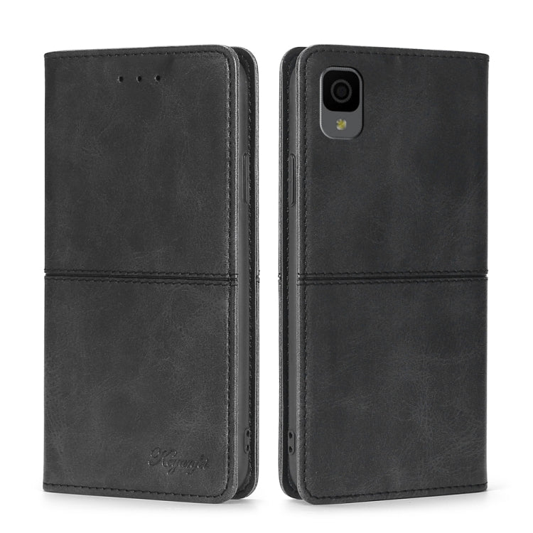 For TCL 30Z T602DL Cow Texture Magnetic Horizontal Flip Leather Phone Case
