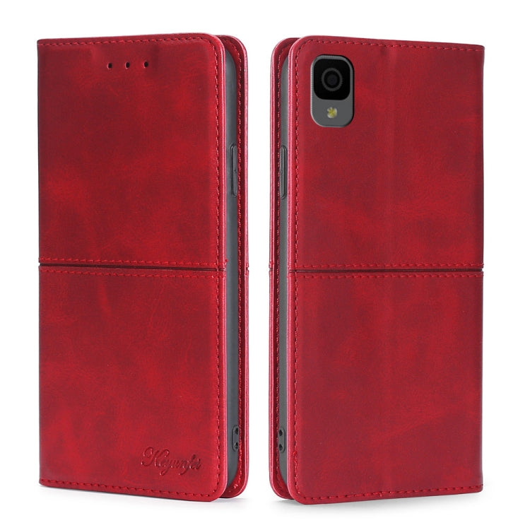 For TCL 30Z T602DL Cow Texture Magnetic Horizontal Flip Leather Phone Case