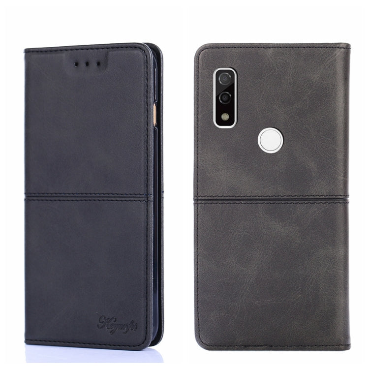 For Fujitsu Arrows We F-51B Cow Texture Magnetic Horizontal Flip Leather Phone Case