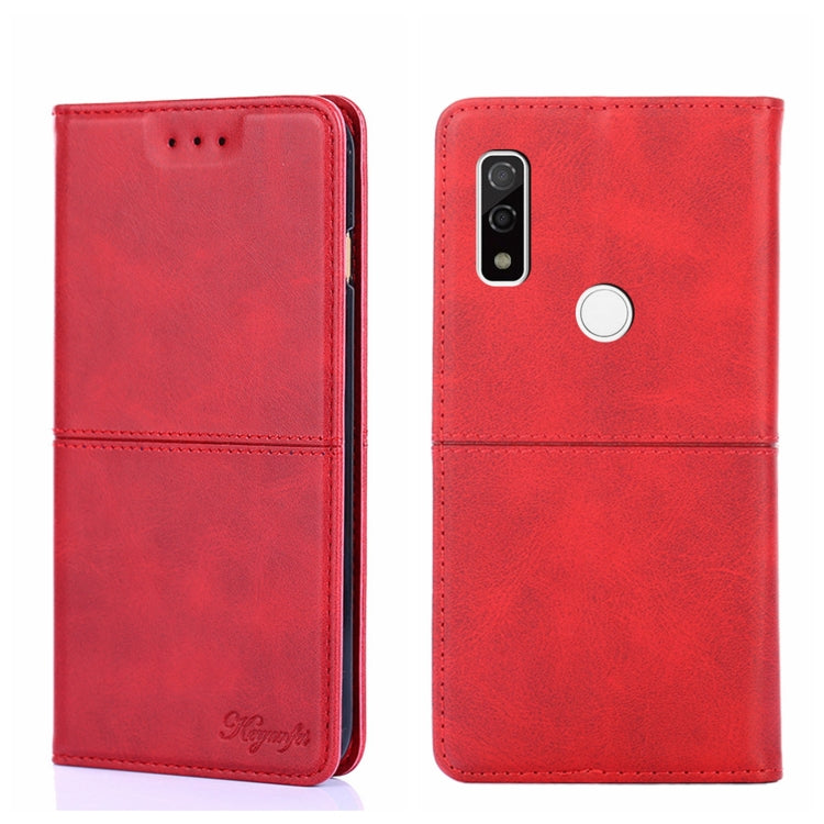 For Fujitsu Arrows We F-51B Cow Texture Magnetic Horizontal Flip Leather Phone Case