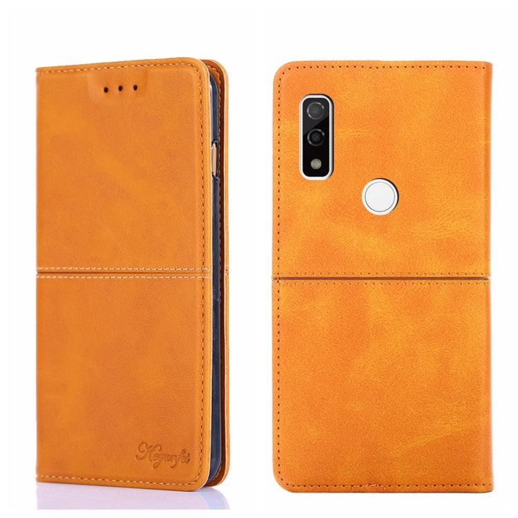 For Fujitsu Arrows We F-51B Cow Texture Magnetic Horizontal Flip Leather Phone Case