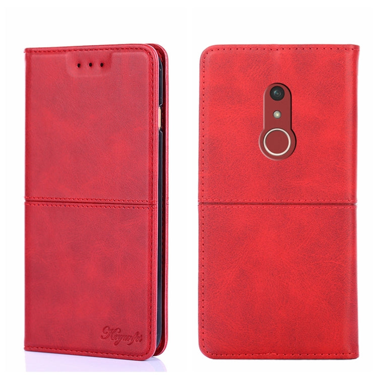 For Fujitsu Arrow Be4 Plus F-41B Cow Texture Magnetic Horizontal Flip Leather Phone Case