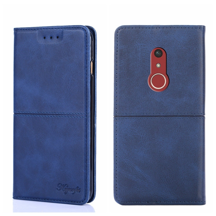 For Fujitsu Arrow Be4 Plus F-41B Cow Texture Magnetic Horizontal Flip Leather Phone Case