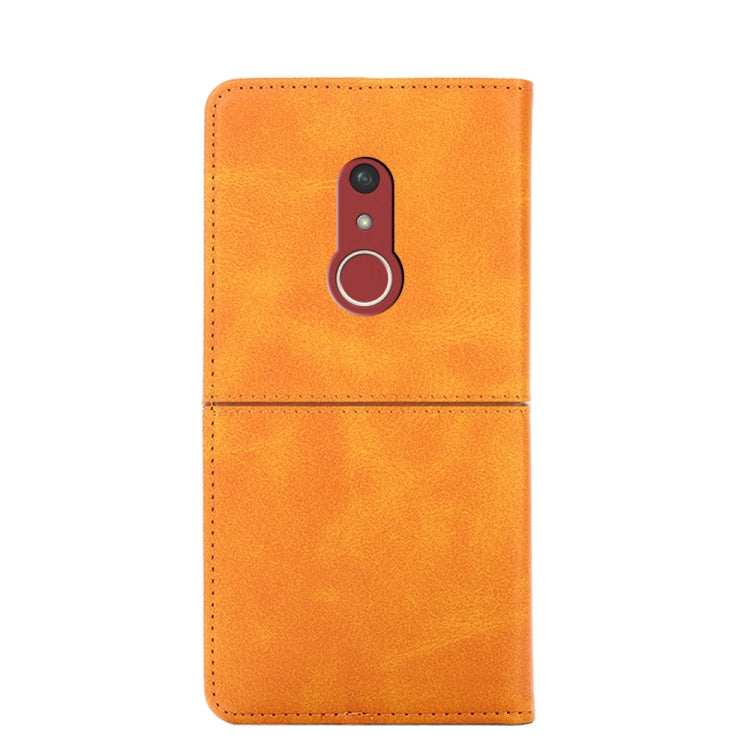 For Fujitsu Arrow Be4 Plus F-41B Cow Texture Magnetic Horizontal Flip Leather Phone Case