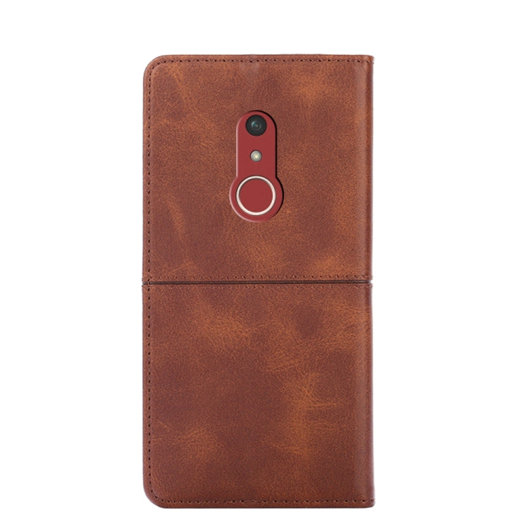 For Fujitsu Arrow Be4 Plus F-41B Cow Texture Magnetic Horizontal Flip Leather Phone Case