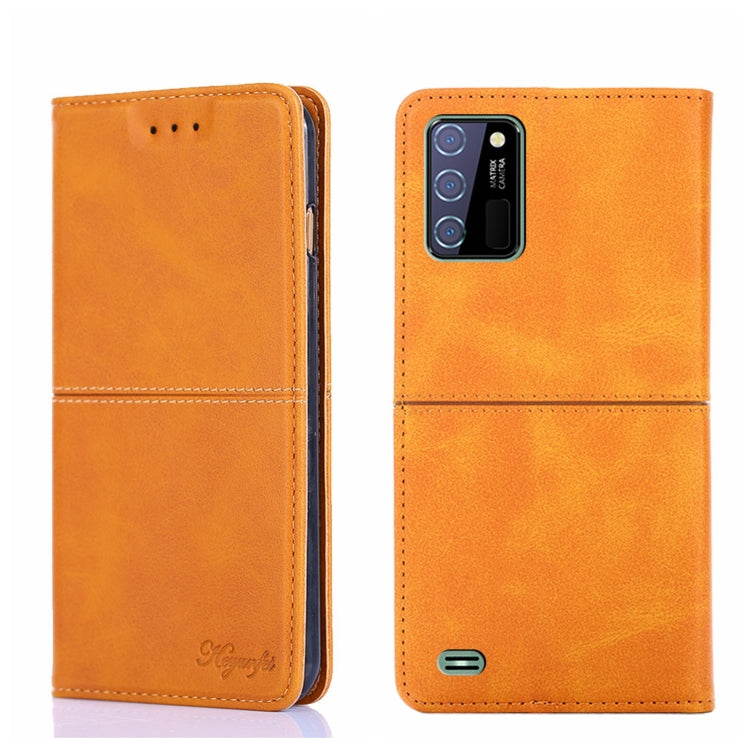 For Oukitel C25 Cow Texture Magnetic Horizontal Flip Leather Phone Case