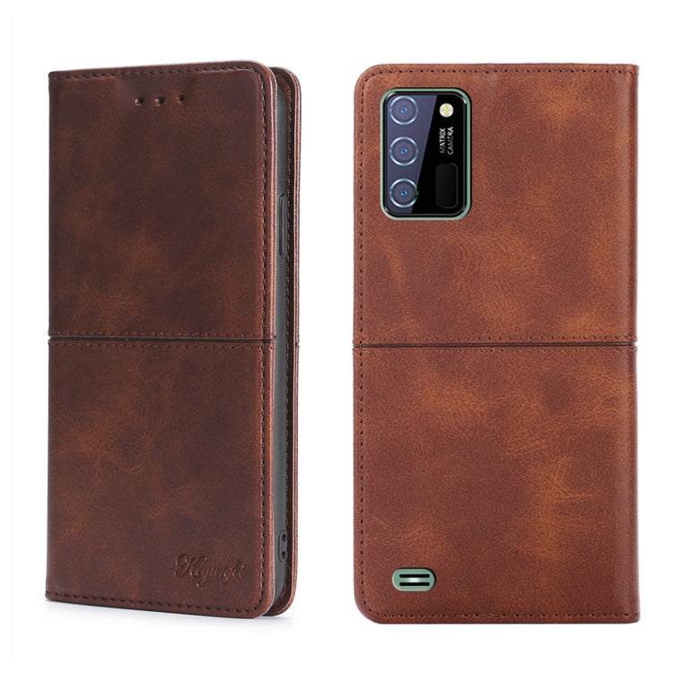 For Oukitel C25 Cow Texture Magnetic Horizontal Flip Leather Phone Case