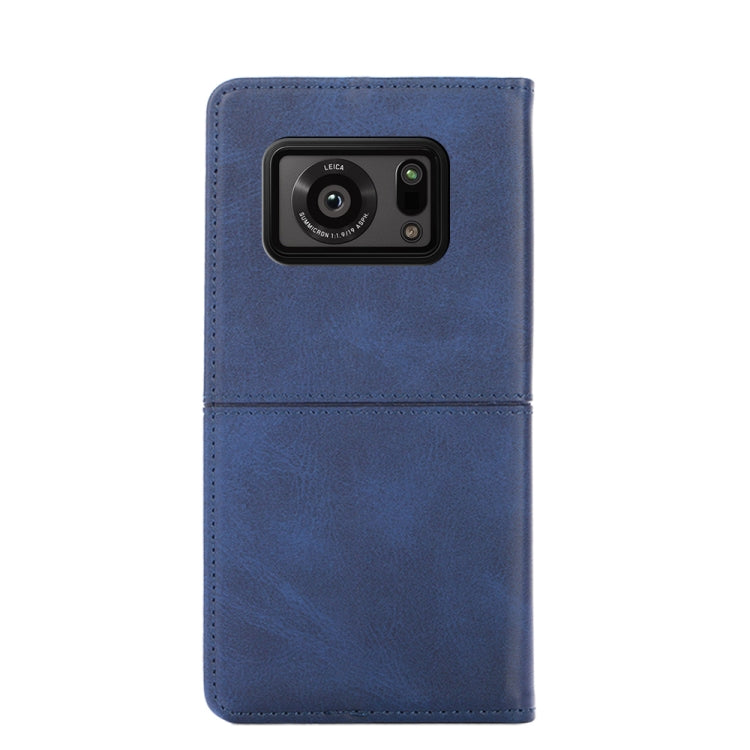 For Sharp Aquos R6 Cow Texture Magnetic Horizontal Flip Leather Phone Case