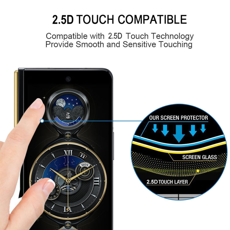 25 PCS Full Glue Screen Tempered Glass Film For Samsung W22 5G