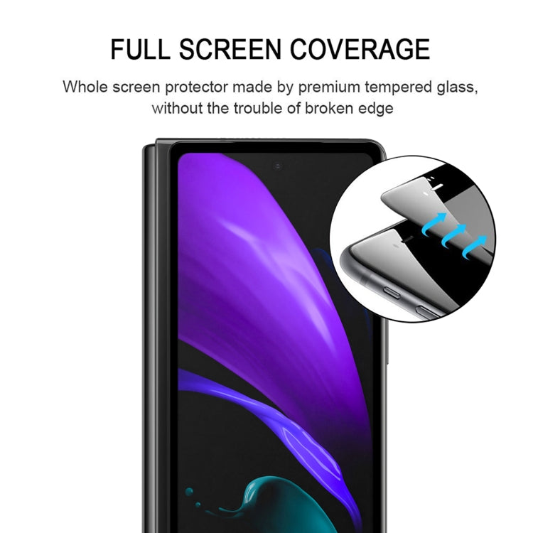 25 PCS Full Glue Screen Tempered Glass Film For Samsung Galaxy Z Fold2 5G