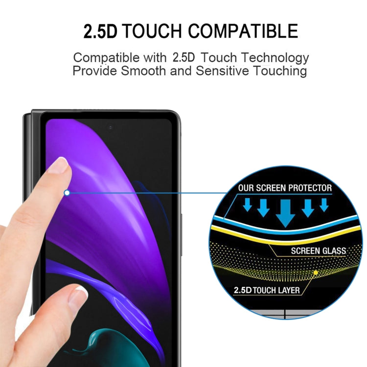 25 PCS Full Glue Screen Tempered Glass Film For Samsung Galaxy Z Fold2 5G