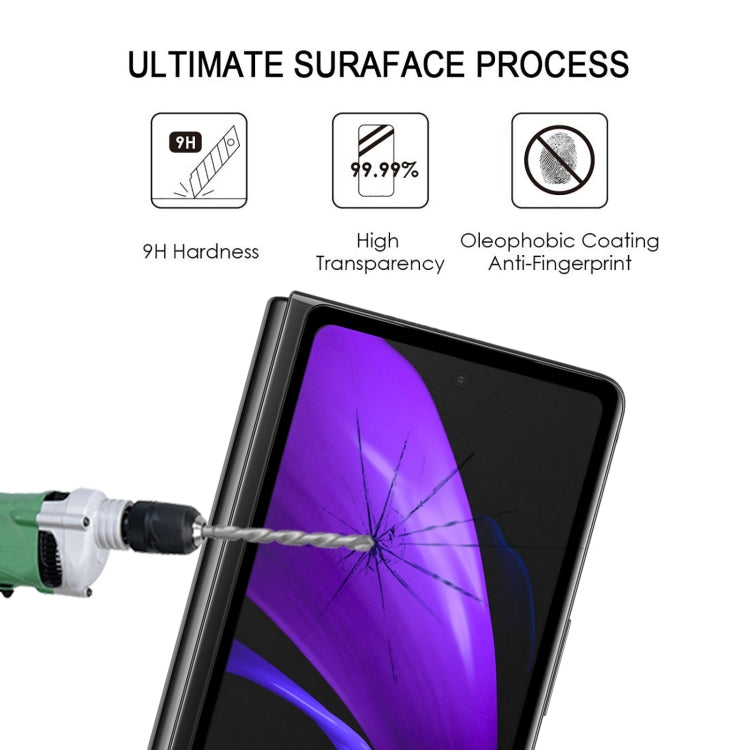 25 PCS Full Glue Screen Tempered Glass Film For Samsung Galaxy Z Fold2 5G