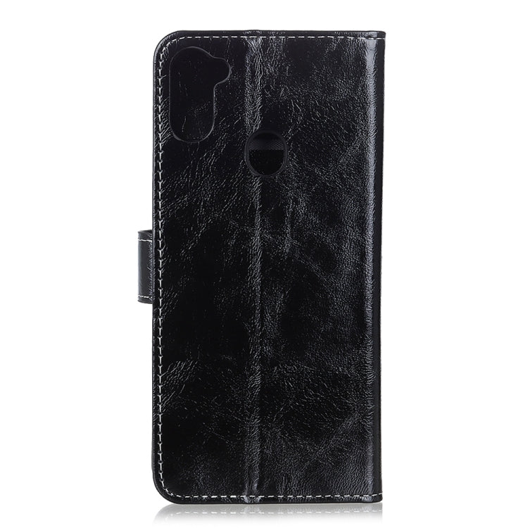 For Galaxy A11 Retro Crazy Horse Texture Horizontal Flip Leather Case with Holder & Card Slots & Photo Frame & Wallet