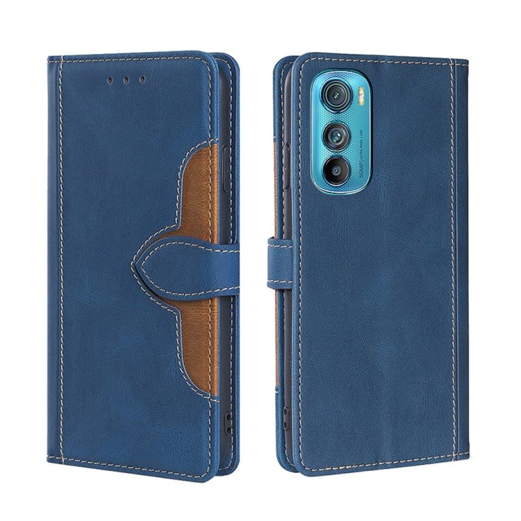 For Motorola Edge 30 Skin Feel Magnetic Buckle Leather Phone Case