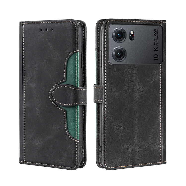 For OPPO K10 5G Skin Feel Magnetic Buckle Leather Phone Case