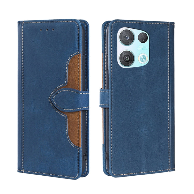 For OPPO Reno8 Pro 5G Skin Feel Magnetic Buckle Leather Phone Case