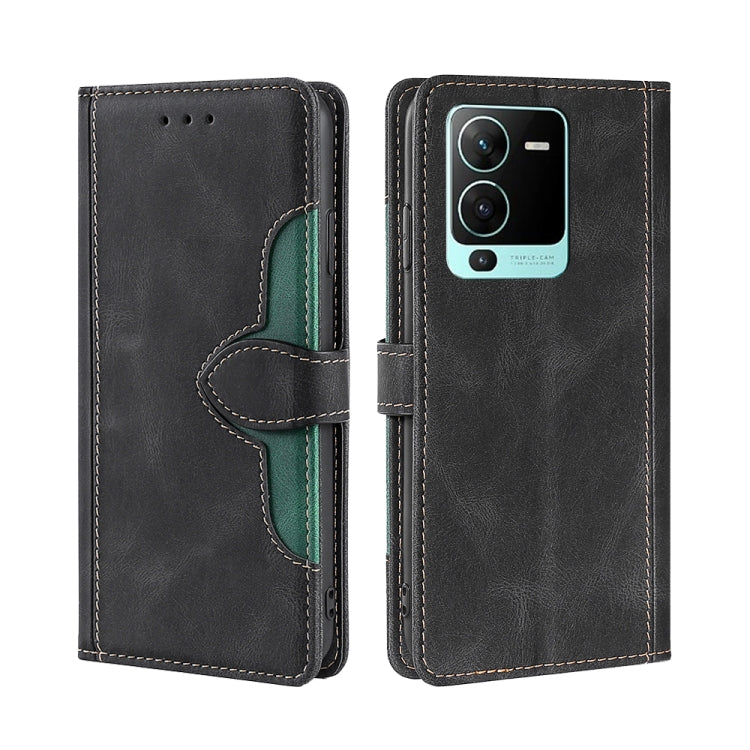 For vivo S15 Pro 5G Skin Feel Magnetic Buckle Leather Phone Case