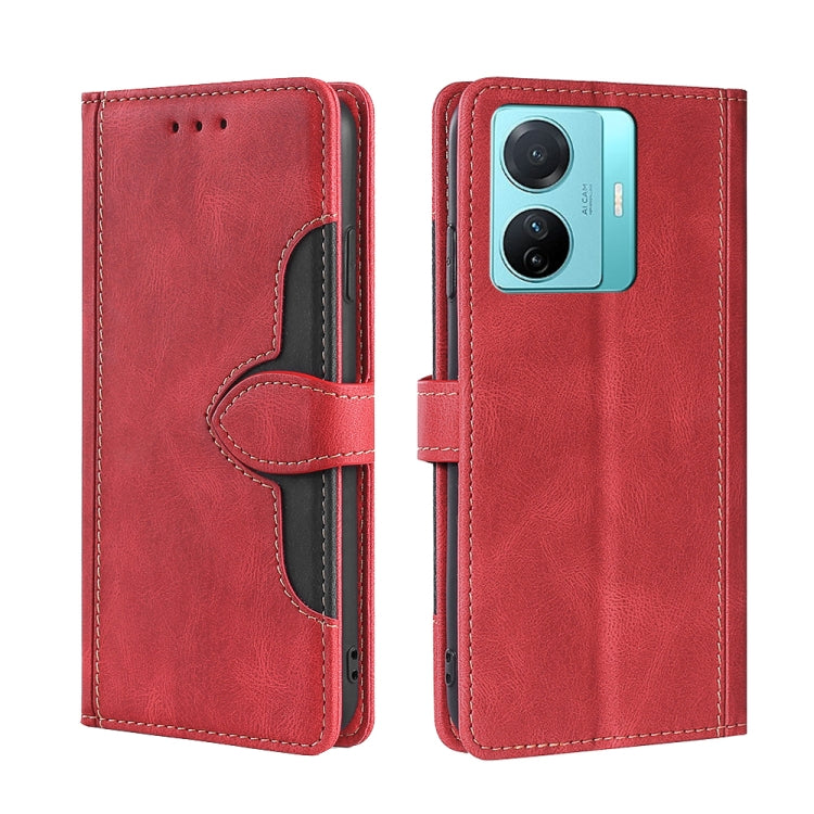 For vivo S15e 5G /  T1 Snapdragon 778G Skin Feel Magnetic Buckle Leather Phone Case