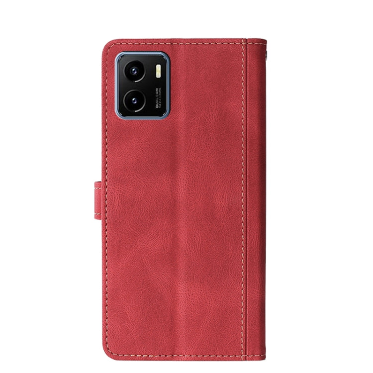 For vivo Y15s Global Skin Feel Magnetic Buckle Leather Phone Case