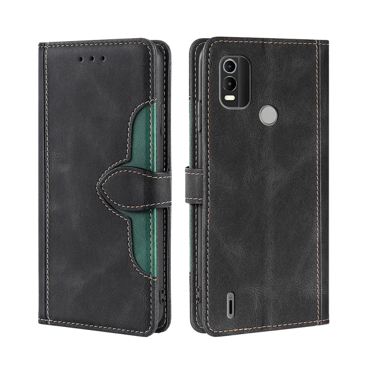 For Nokia C21 Plus Skin Feel Magnetic Buckle Leather Phone Case