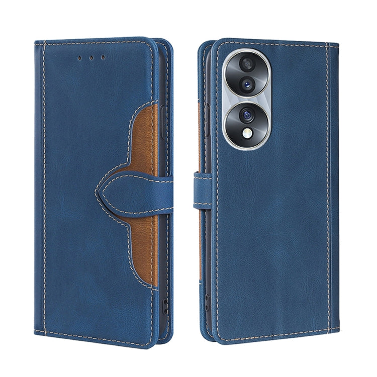 For Honor 70 Skin Feel Magnetic Buckle Leather Phone Case
