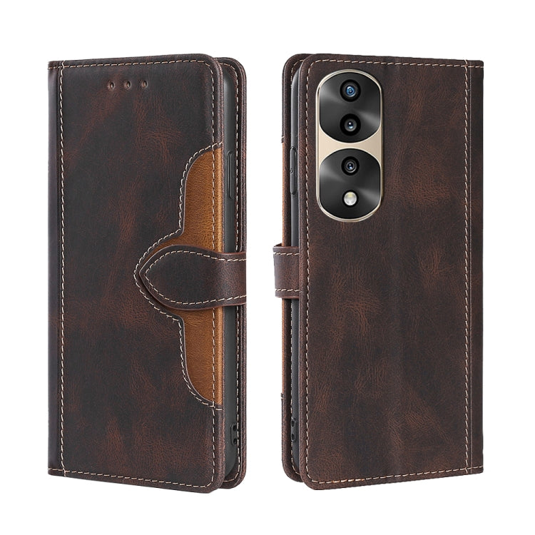 For Honor 70 Pro / 70 Pro Plus Skin Feel Magnetic Buckle Leather Phone Case
