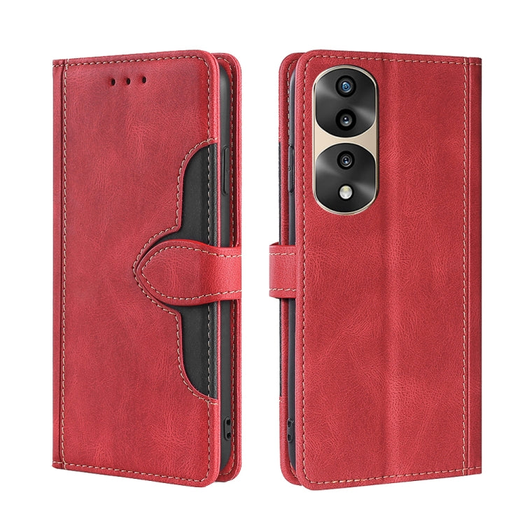 For Honor 70 Pro / 70 Pro Plus Skin Feel Magnetic Buckle Leather Phone Case