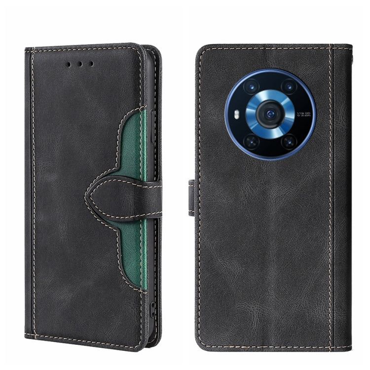 For Honor Magic3 Skin Feel Magnetic Buckle Leather Phone Case