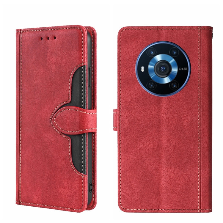 For Honor Magic3 Skin Feel Magnetic Buckle Leather Phone Case