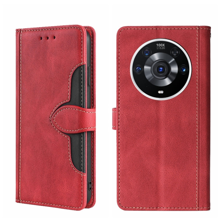 For Honor Magic3 Pro Skin Feel Magnetic Buckle Leather Phone Case