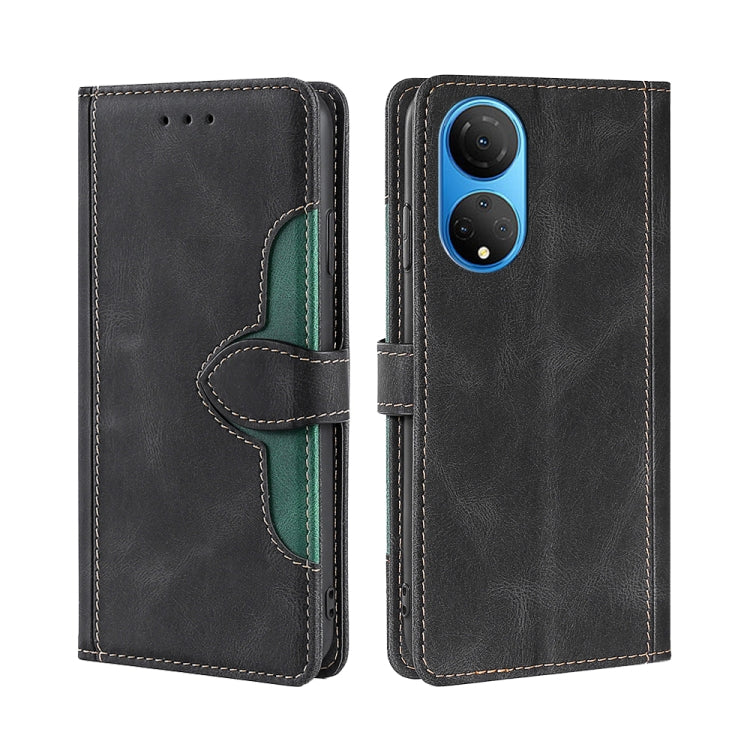 For Honor X7 4G Skin Feel Magnetic Buckle Leather Phone Case